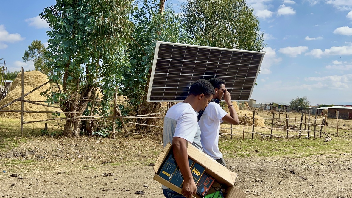 Distributing solar products through last-mile networks